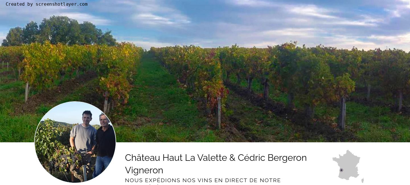 Château Haut La Valette & Cédric Bergeron Vigneron Achat en direct de